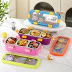 100% Leakproof and Spillproof 3 compartment Tiffin Box-600ml