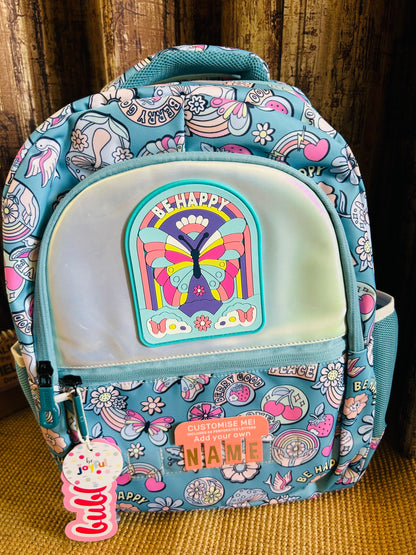 Be Happy Butterfly School Bag - 16 Inch