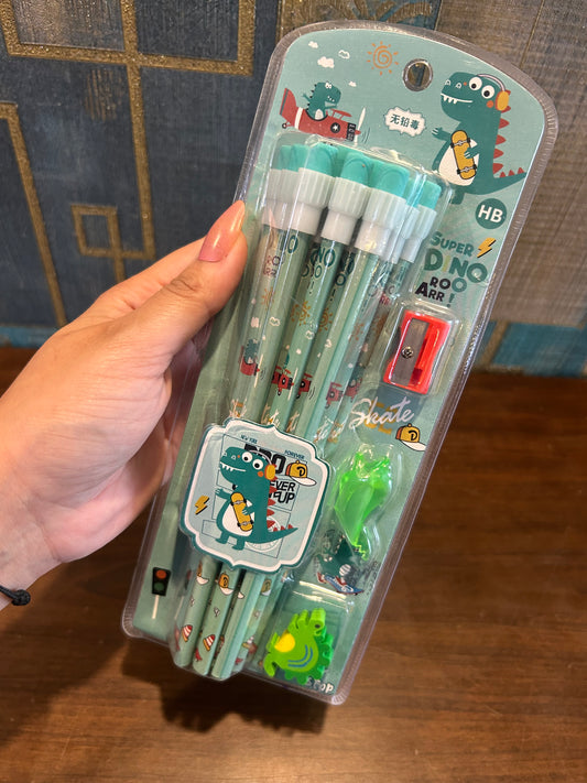 Dinosaur Pencils Set