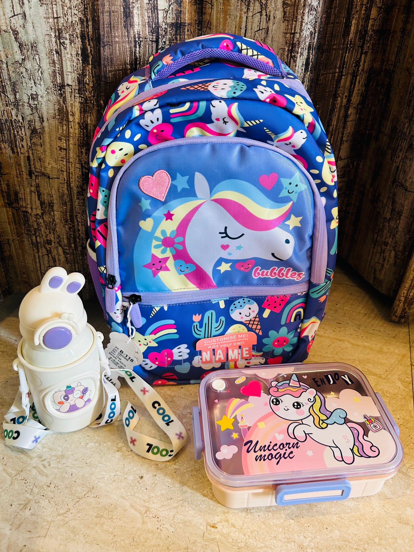 Unicorn School Bag Combo