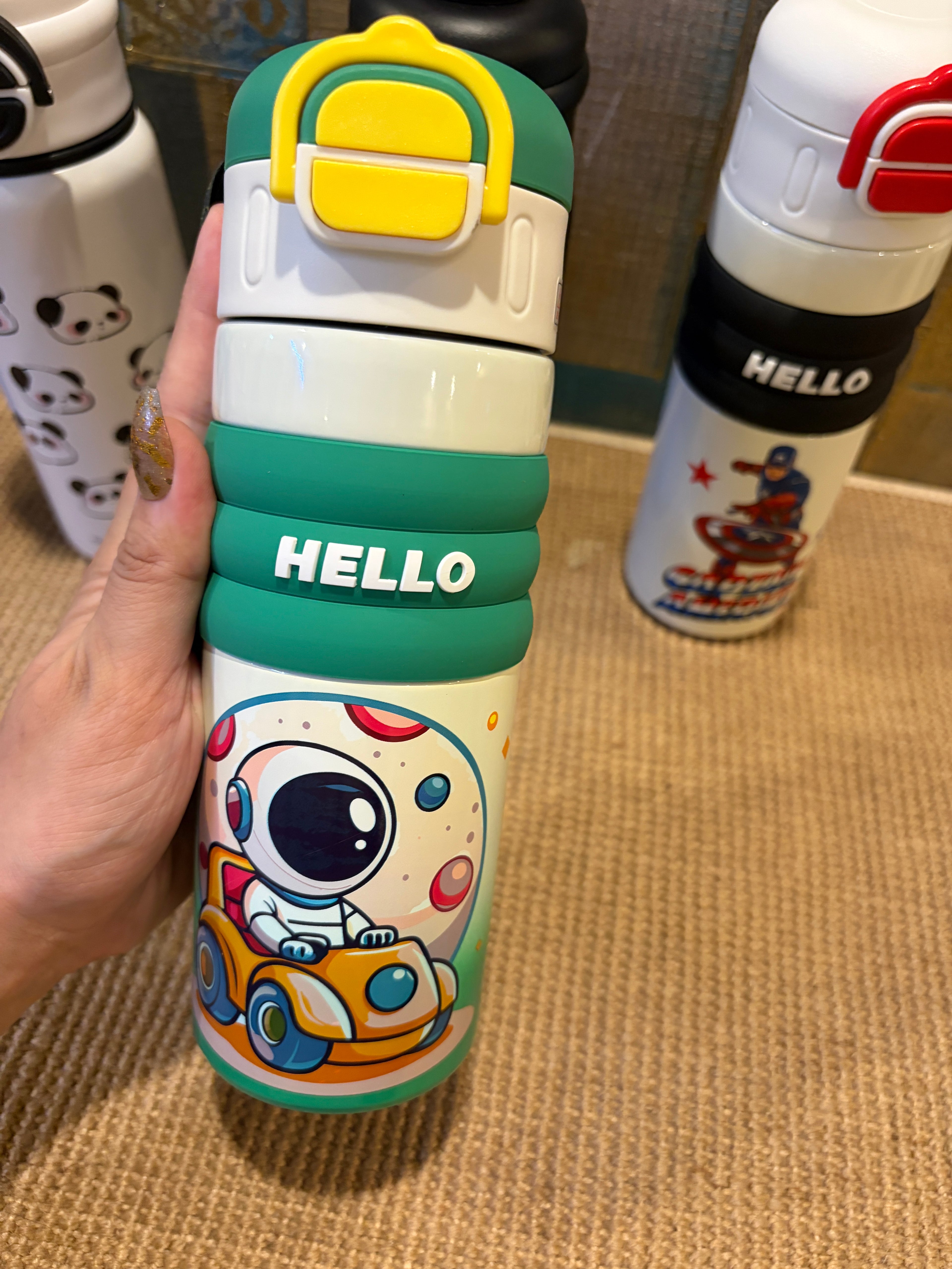 Character Stainless Steel Bottle+Sipper - 520ml