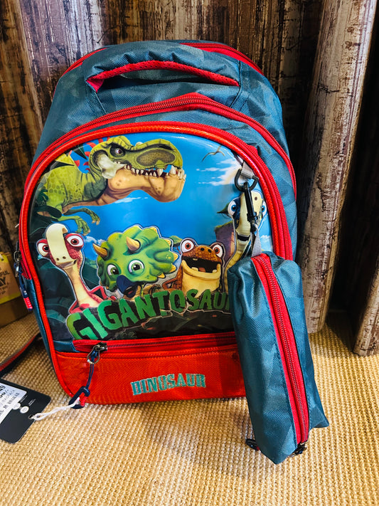 Dinosaur School Bag - 15 Inch