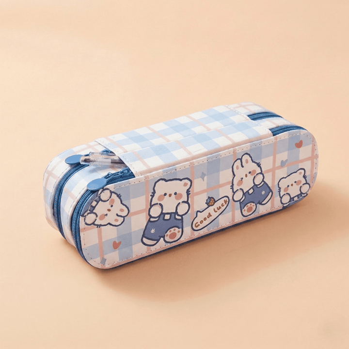 Pastel Double Layer Pencil Pouch