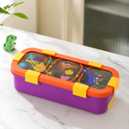 100% Leakproof and Spillproof 3 compartment Tiffin Box-600ml