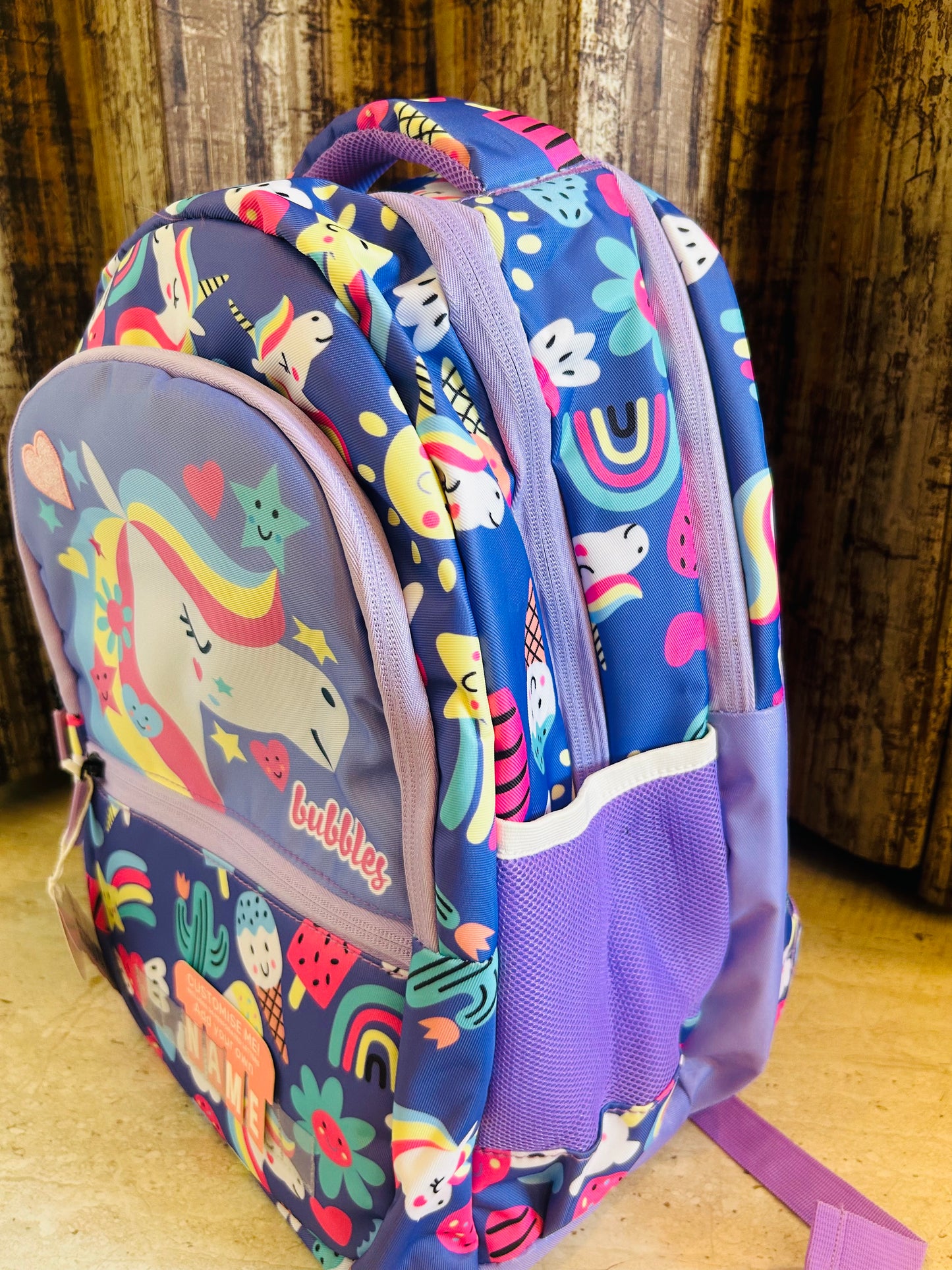 Unicorn Purple School Bag