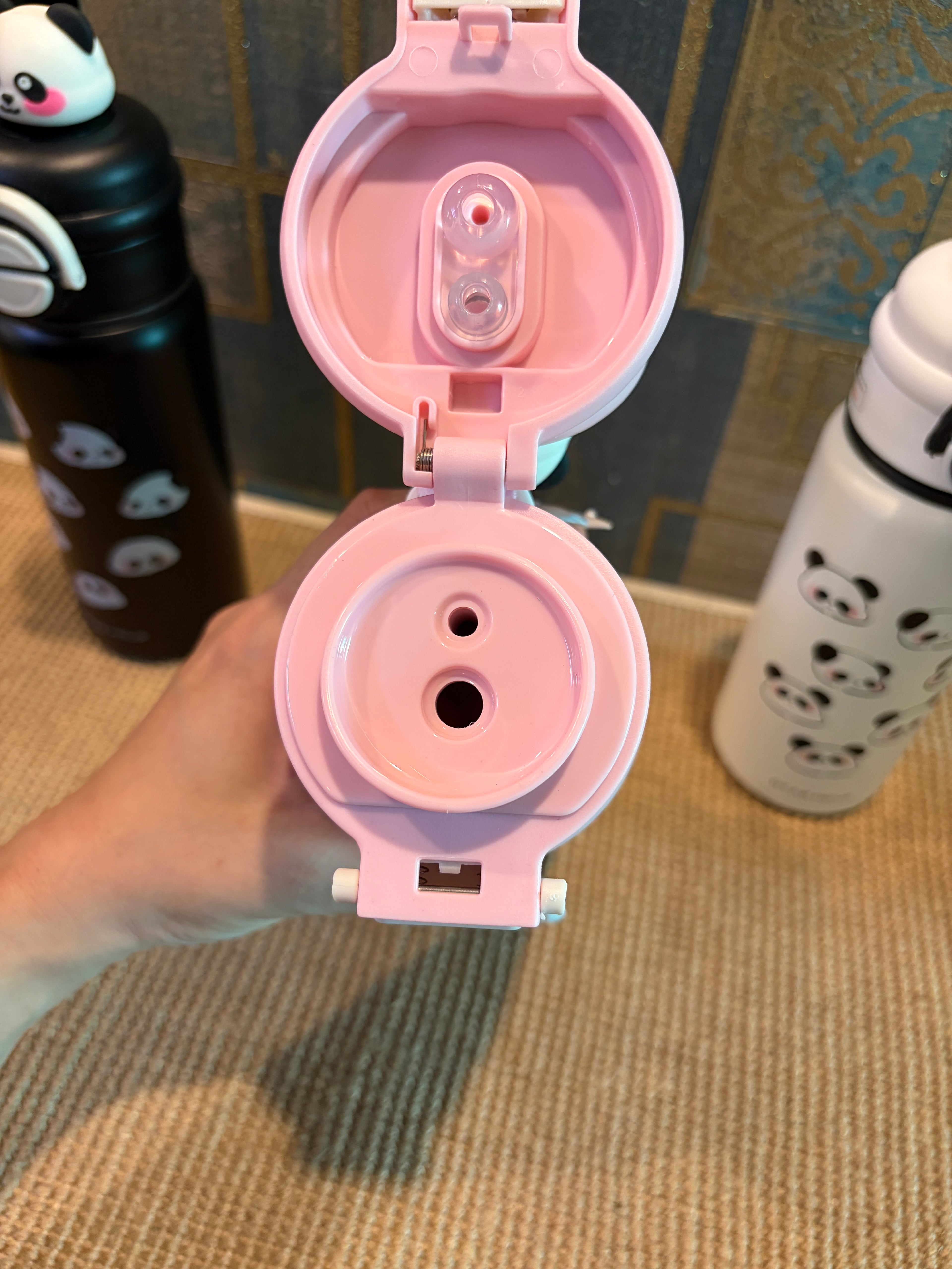 Panda Dual Insulated Sipper Bottle-550ml