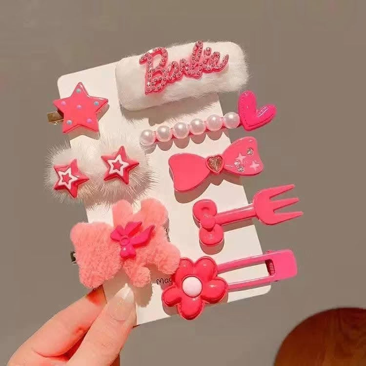 Barbie HairClips- Set of 8 clips