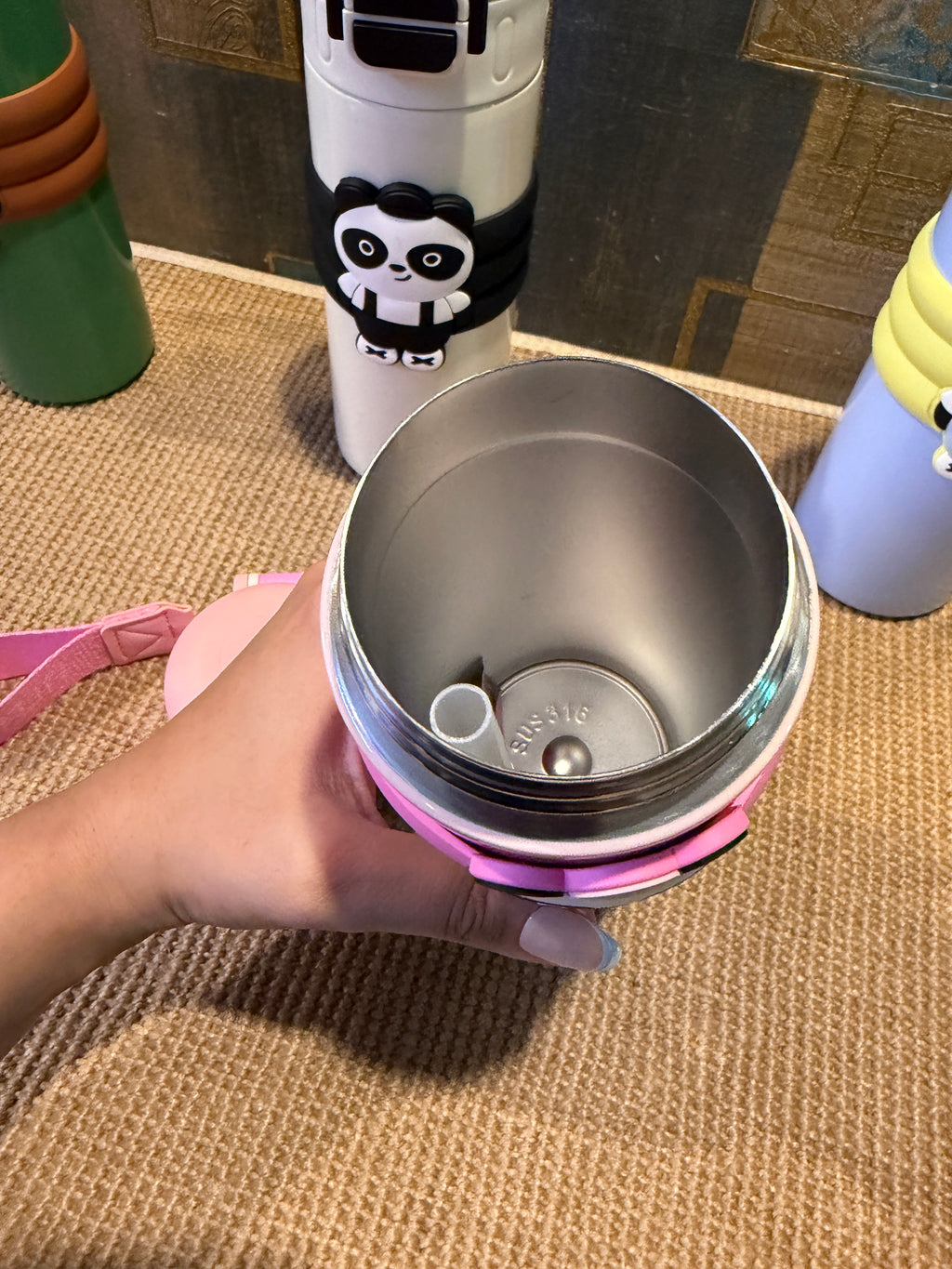 Panda Insulated Bottle And Sipper