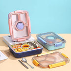 100% Leakproof and Spillproof Tiffin Box 4 Compartment - 950ml+80ml