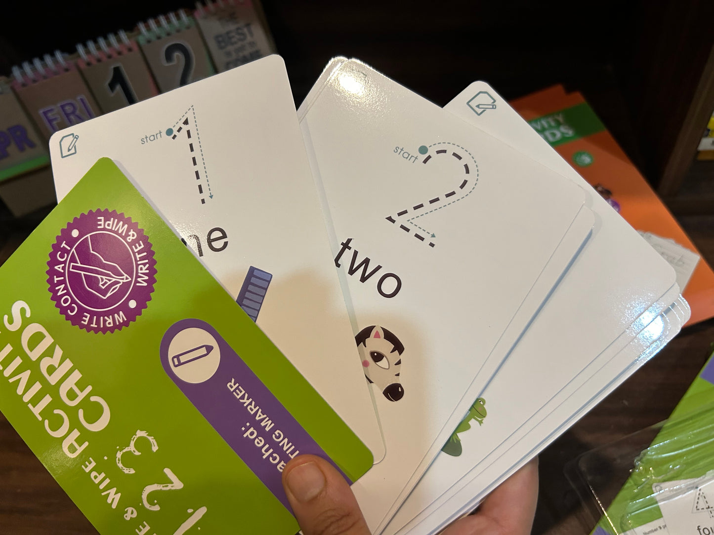 Write and Wipe Activity Cards