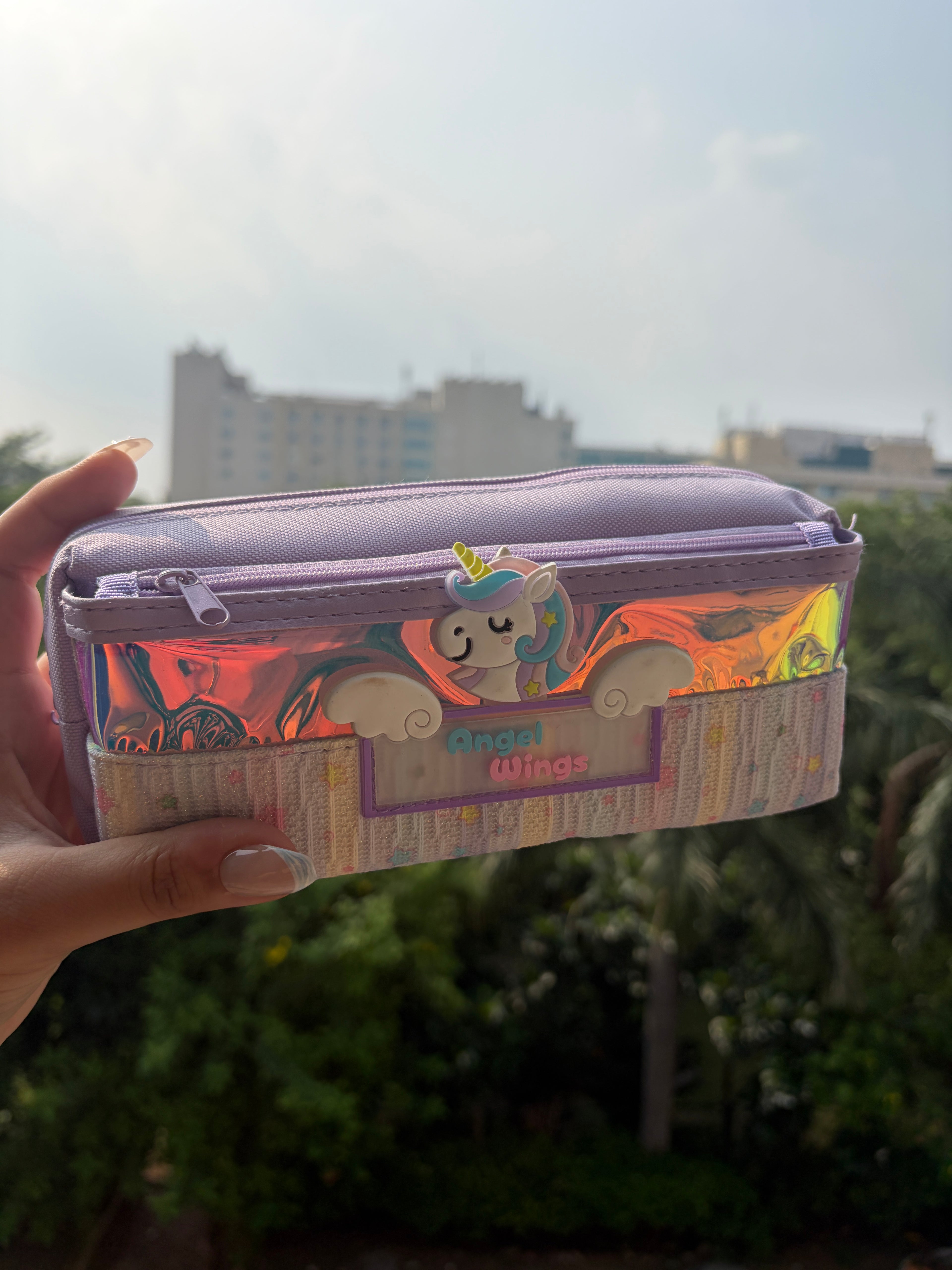 Unicorn Holographic pouch