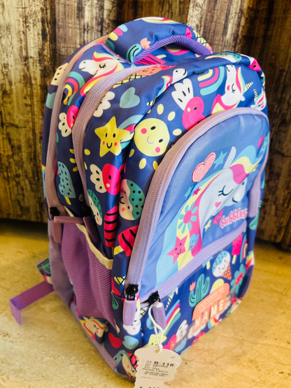 Unicorn Purple School Bag