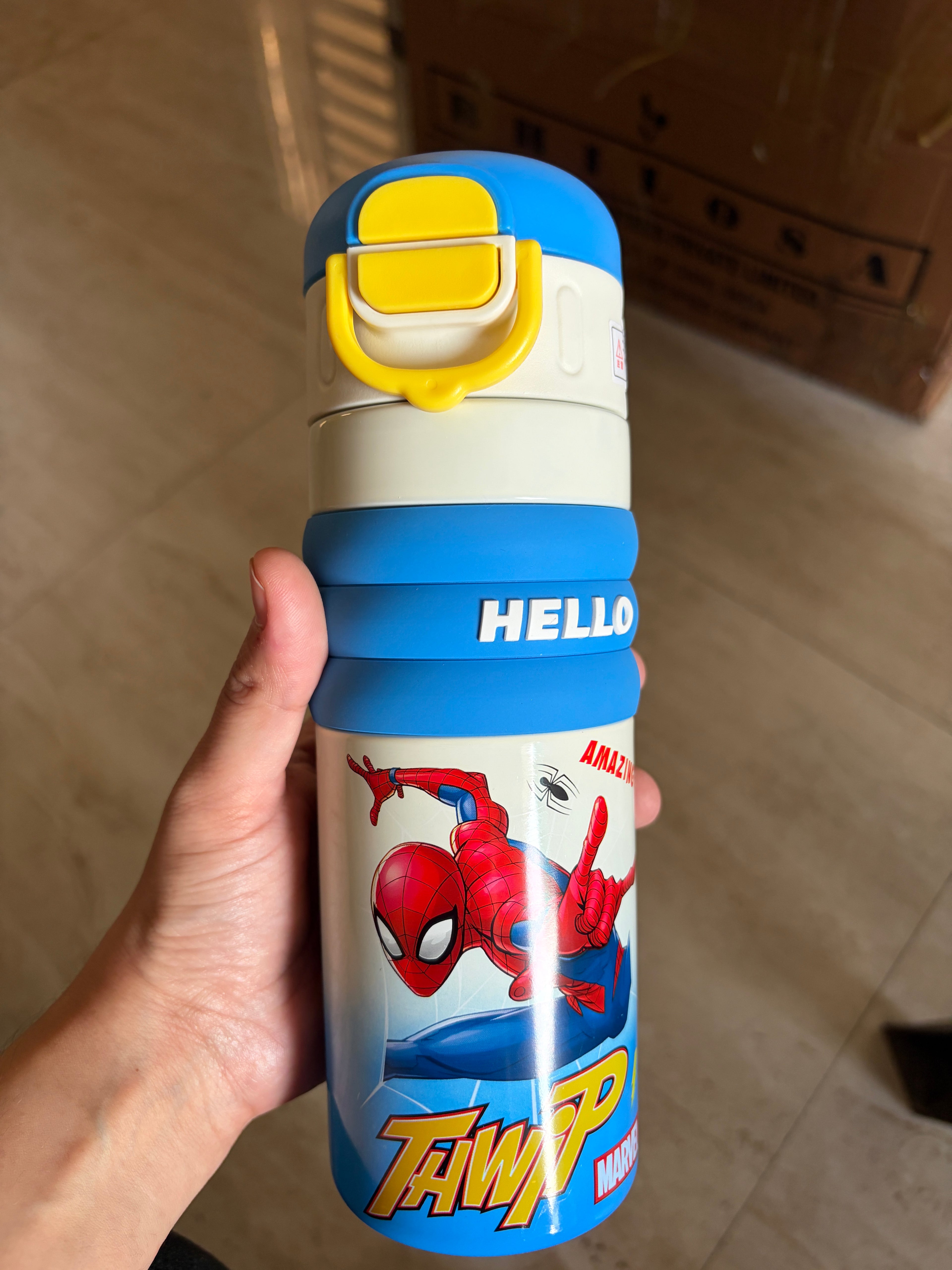 Character Stainless Steel Bottle+Sipper - 520ml