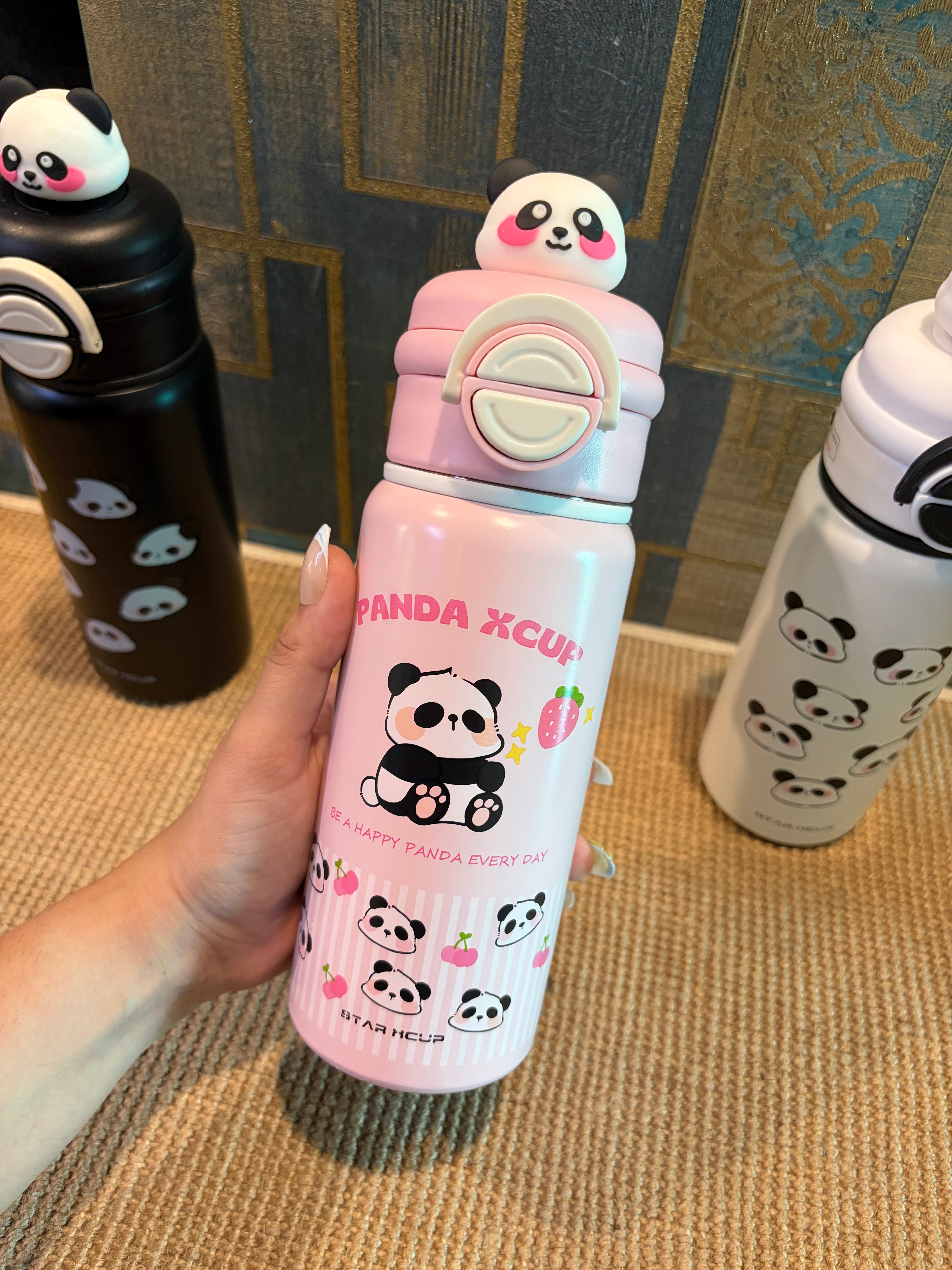 Panda Dual Insulated Sipper Bottle-550ml