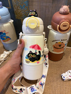Steel Insulated Bottle Sipper And Cup- 480ml