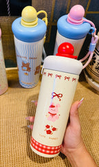 Cute Stainless Steel Insulated Sipper Bottle- 600ml