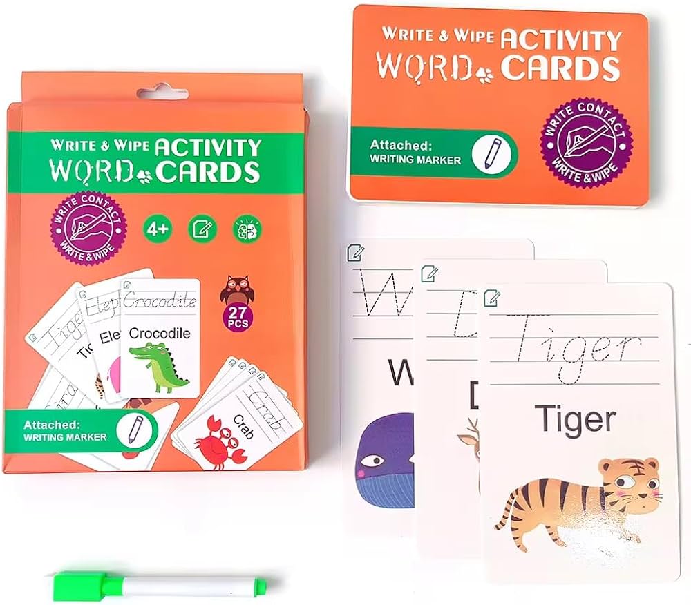 Write and Wipe Activity Cards