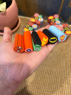Superhero Mini Cylinder Erasers- Pack of 6
