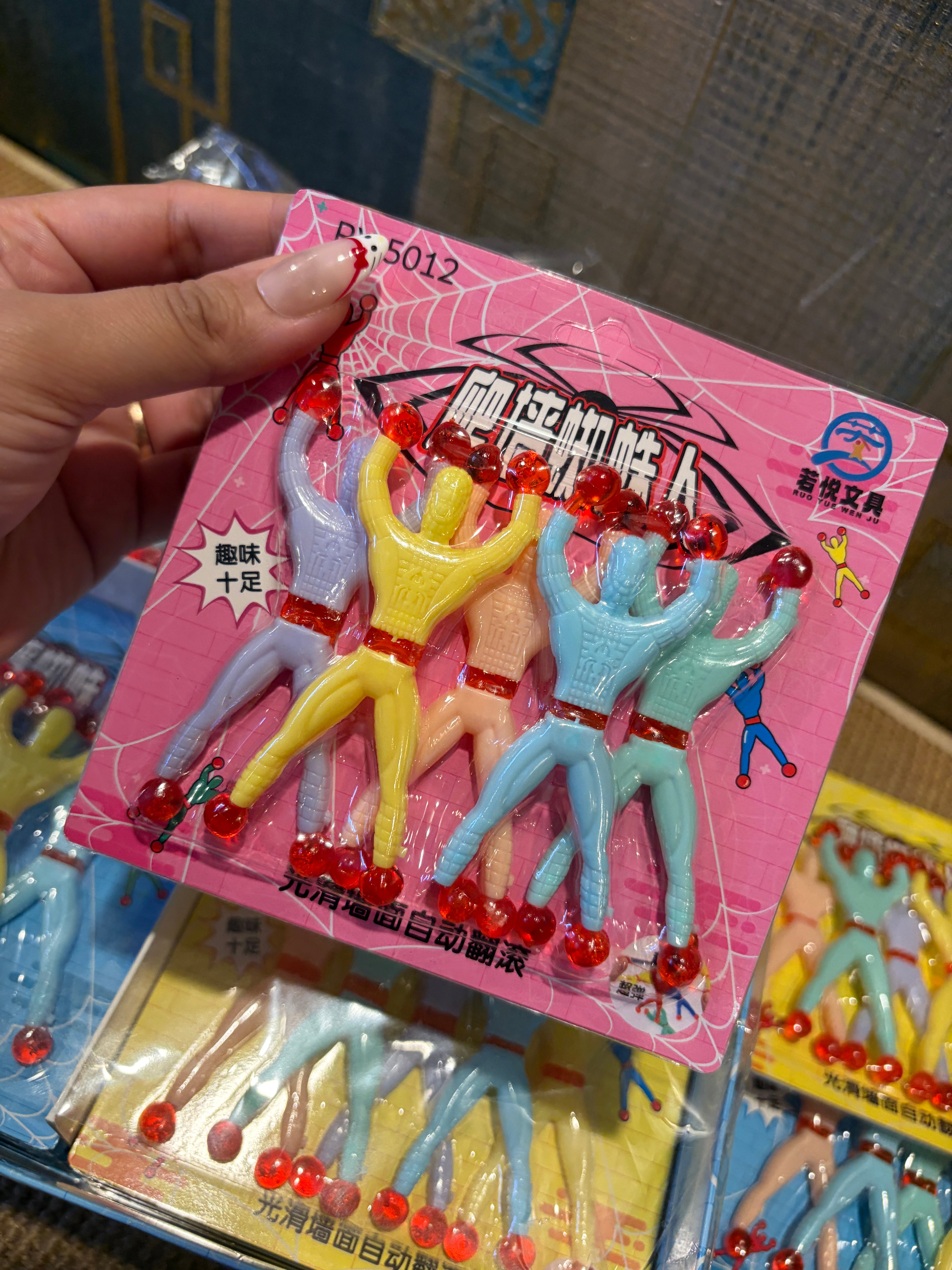Sticking Spiderman