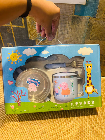 Peppa Pig Stainless Steel Dinner Set