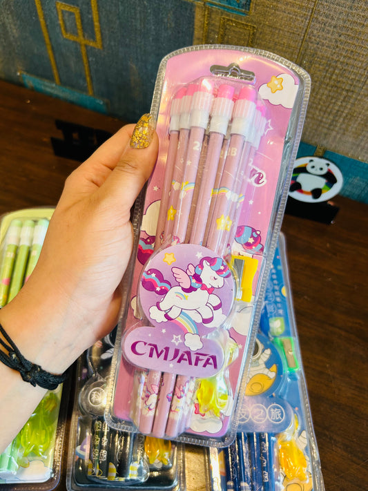 Unicorn Pencils Set