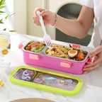 100% Leakproof and Spillproof 2 compartment Tiffin Box-600ml