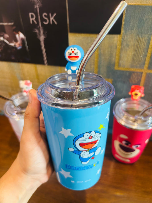 Stainless Steel Straw Tumbler