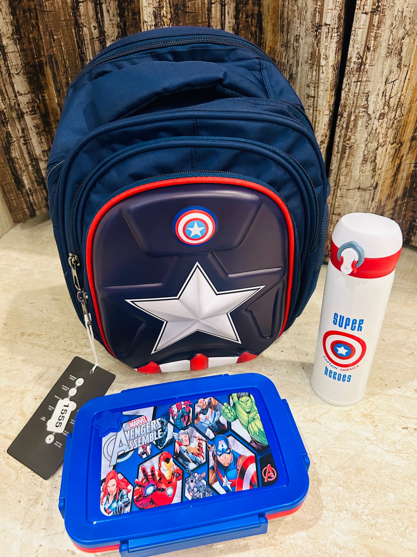 Captain America School Bag Combo