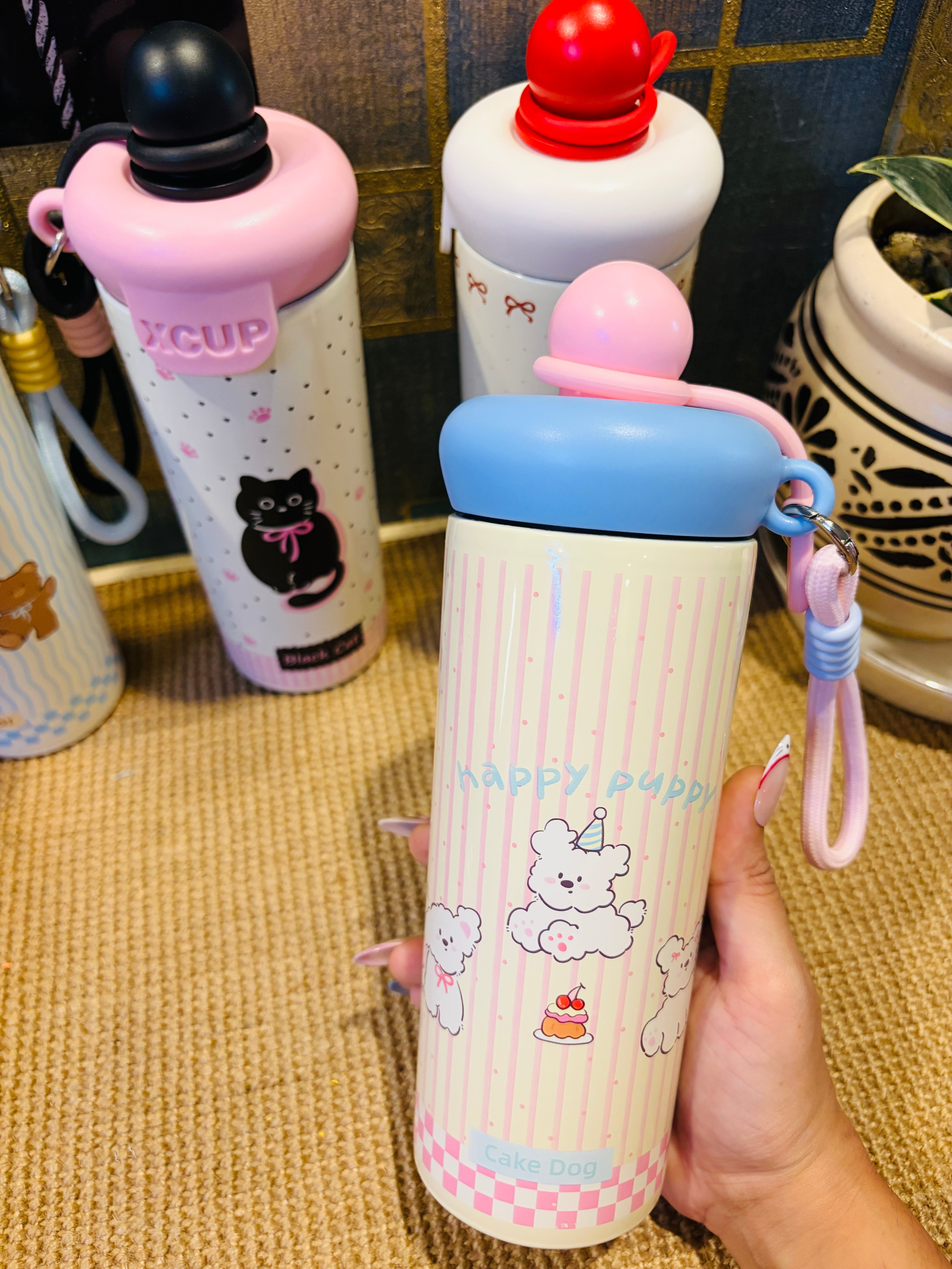 600ML Cute Stainless Steel Insulated Sipper Bottle