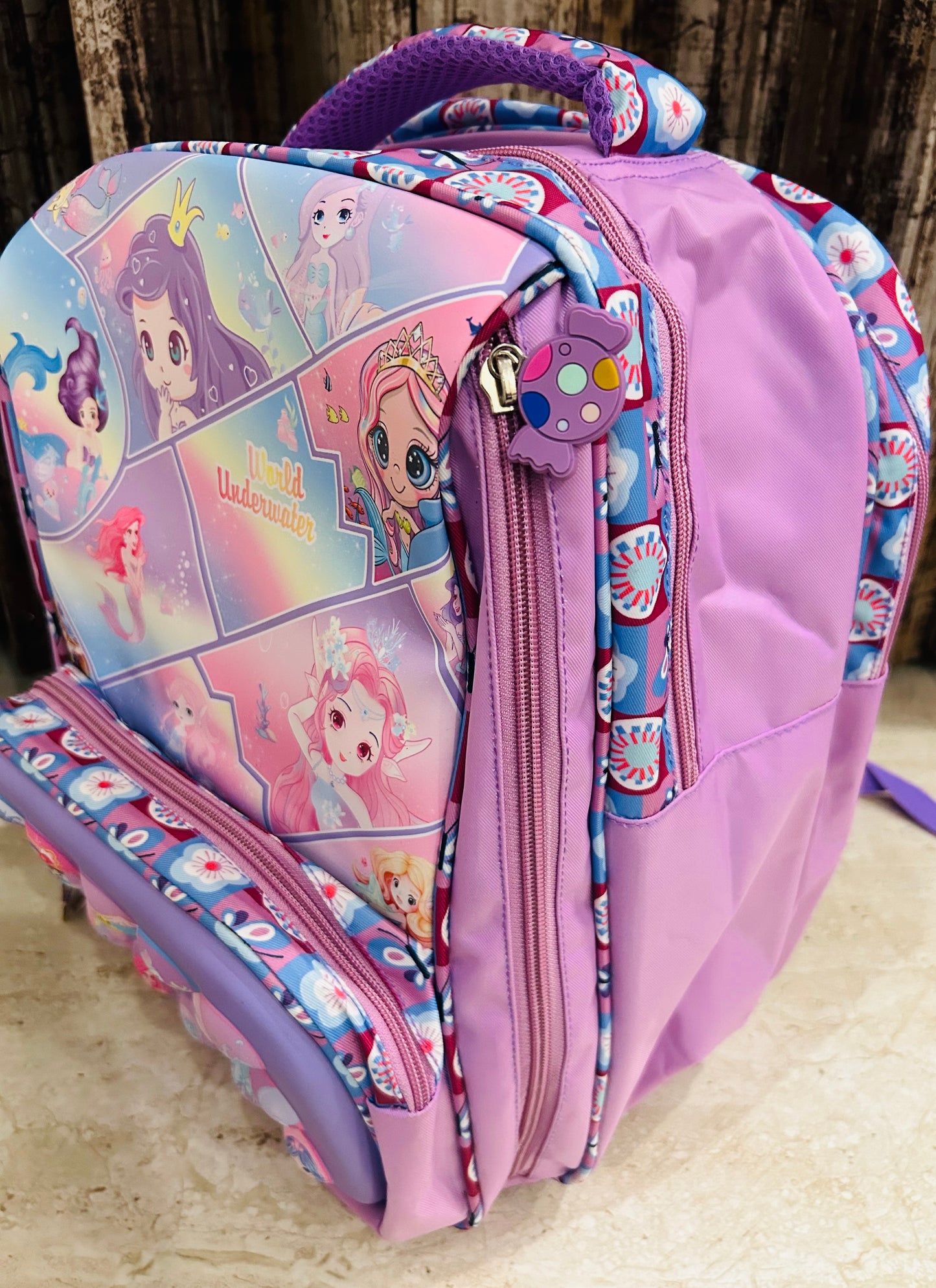 Mermaid World Underwater School Bag