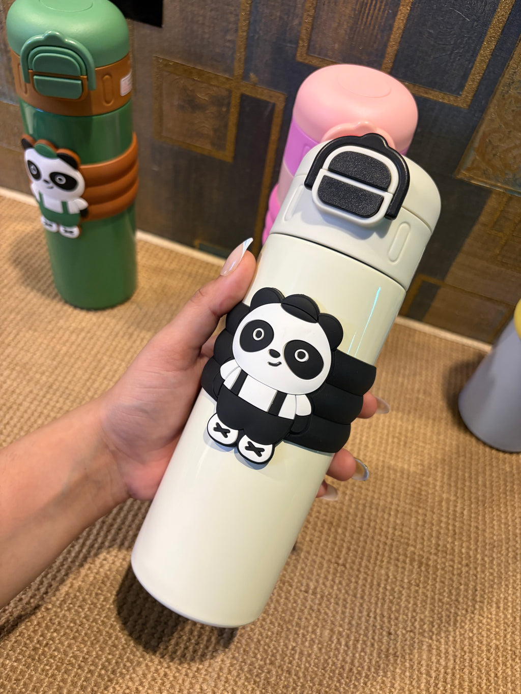 Panda Insulated 2 in 1 Bottle And Sipper- 520ml