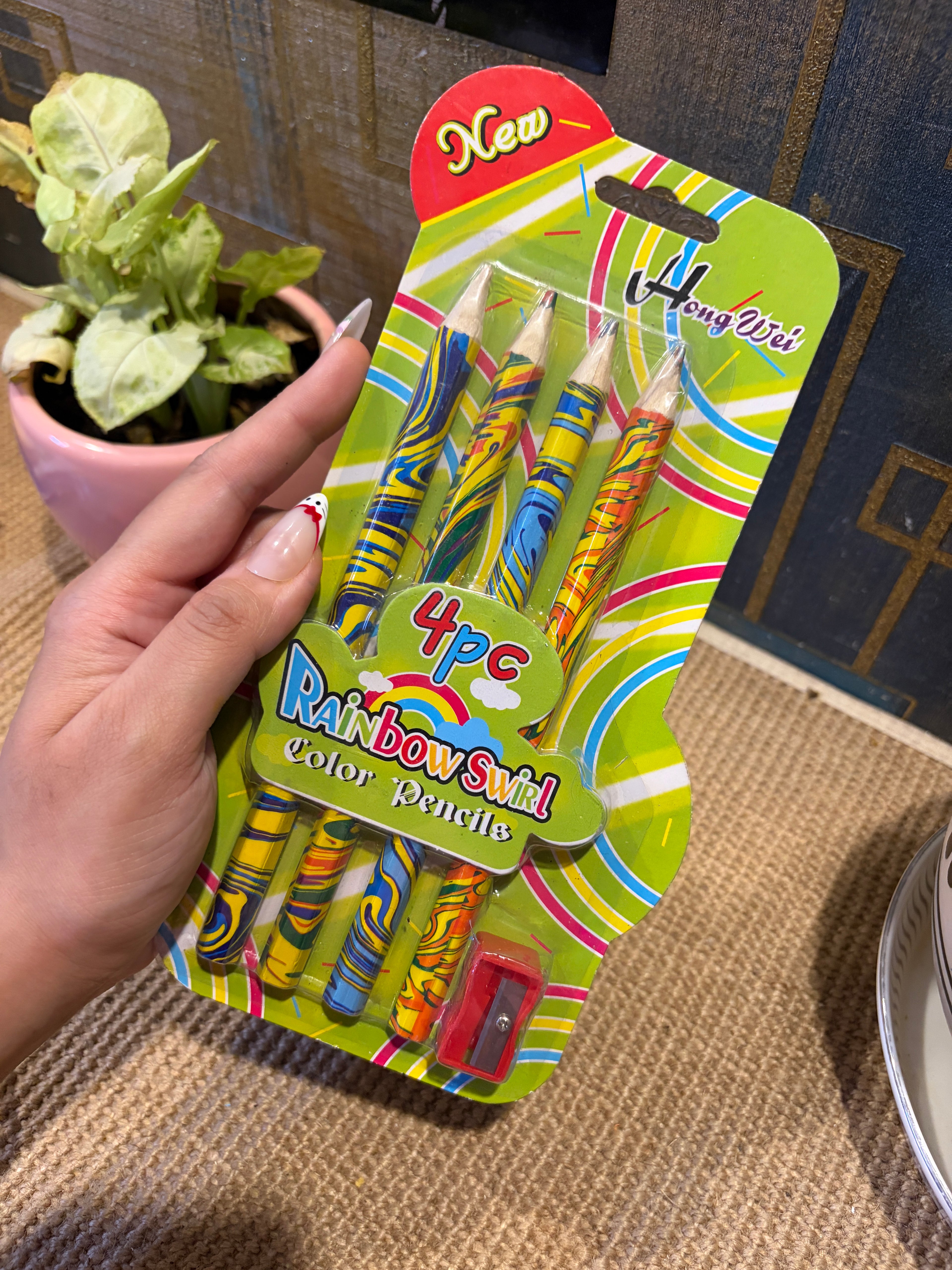 Rainbow Colouring Pencils- Pack of 4