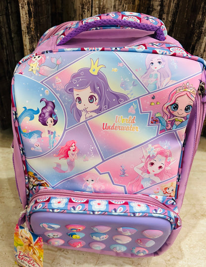 Mermaid World Underwater School Bag