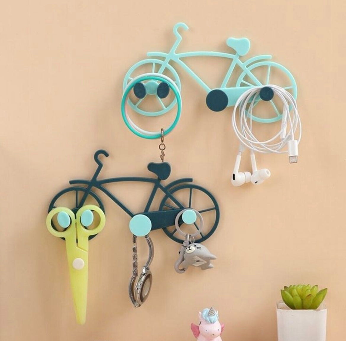 Cycle Shaped Multipurpose Hook(Set of 4 Bicycles)