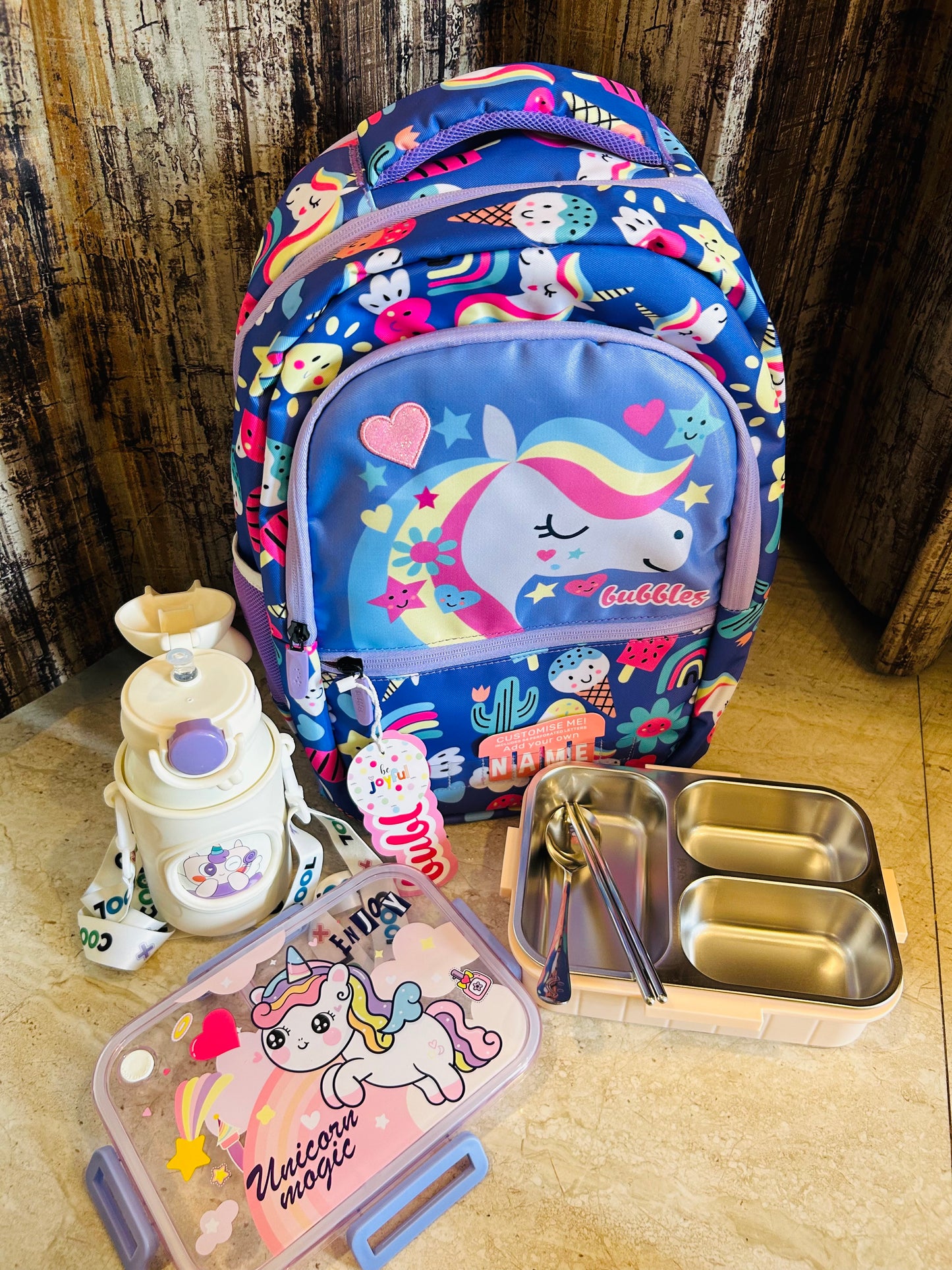 Unicorn School Bag Combo