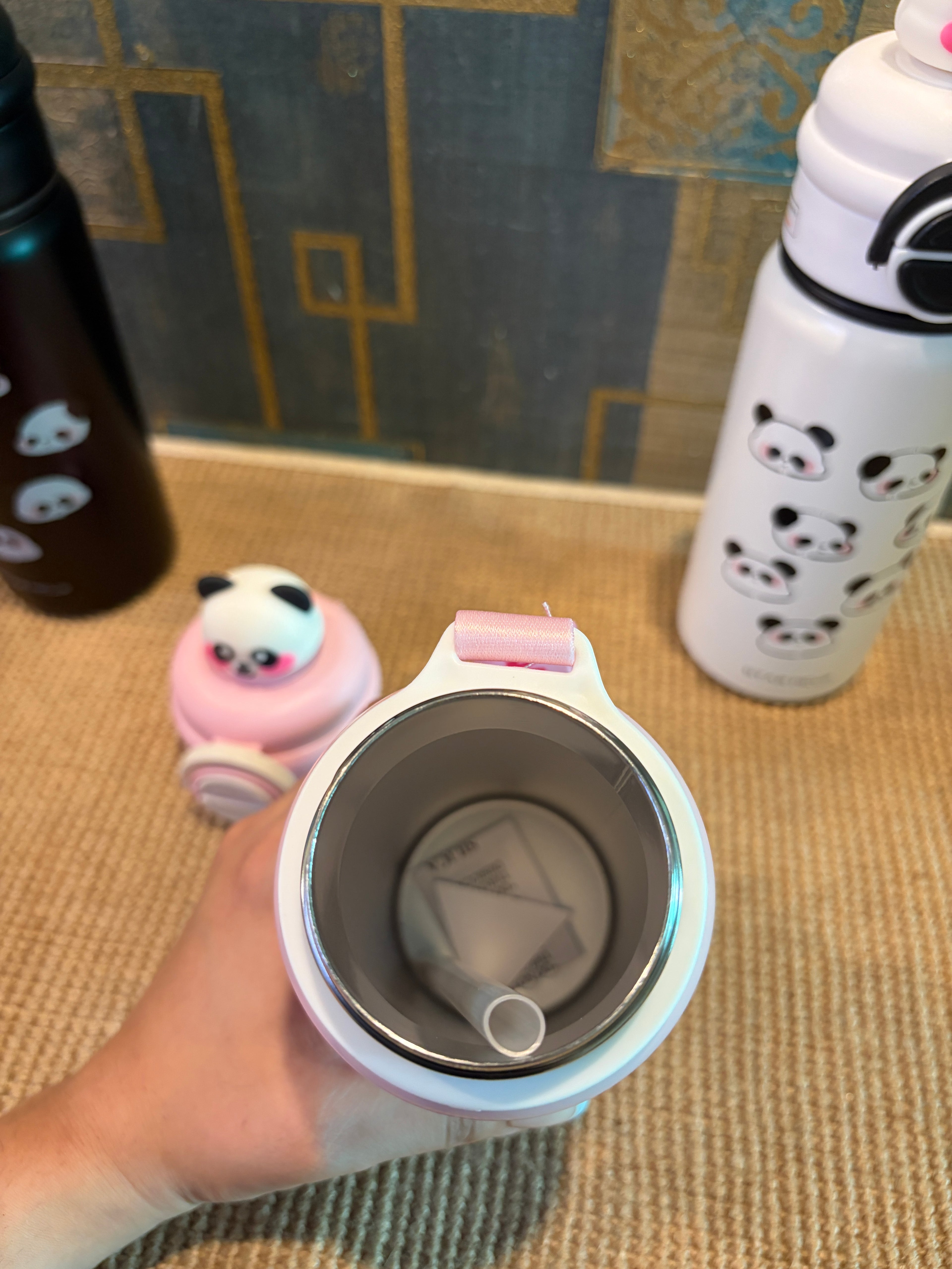 Panda Dual Insulated Sipper Bottle-550ml
