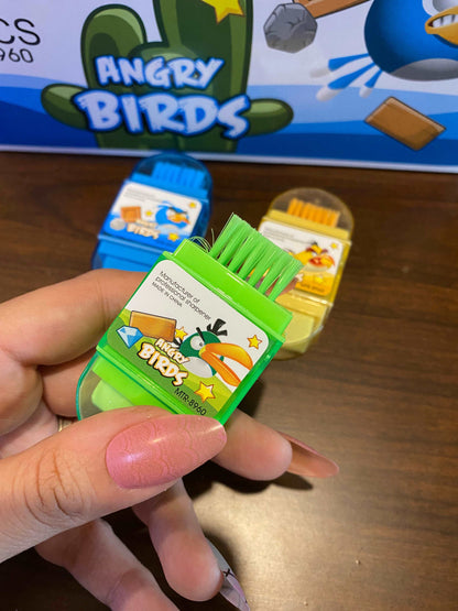 Angry Bird Sharpener Eraser With Brush