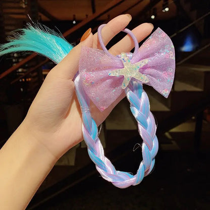 Girls Hair Braids Bow Tied Accessories