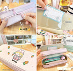 Pastel Double Layer Pencil Pouch