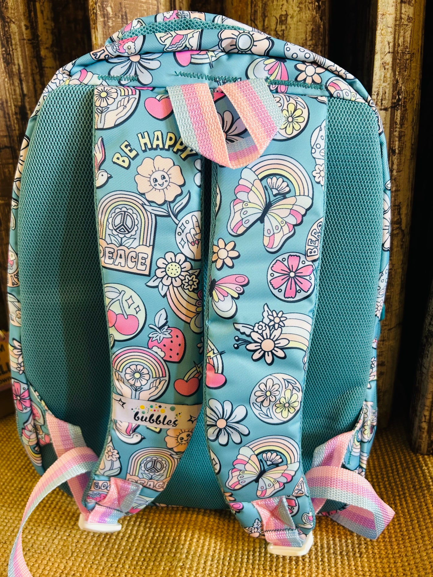 Be Happy Butterfly School Bag - 16 Inch