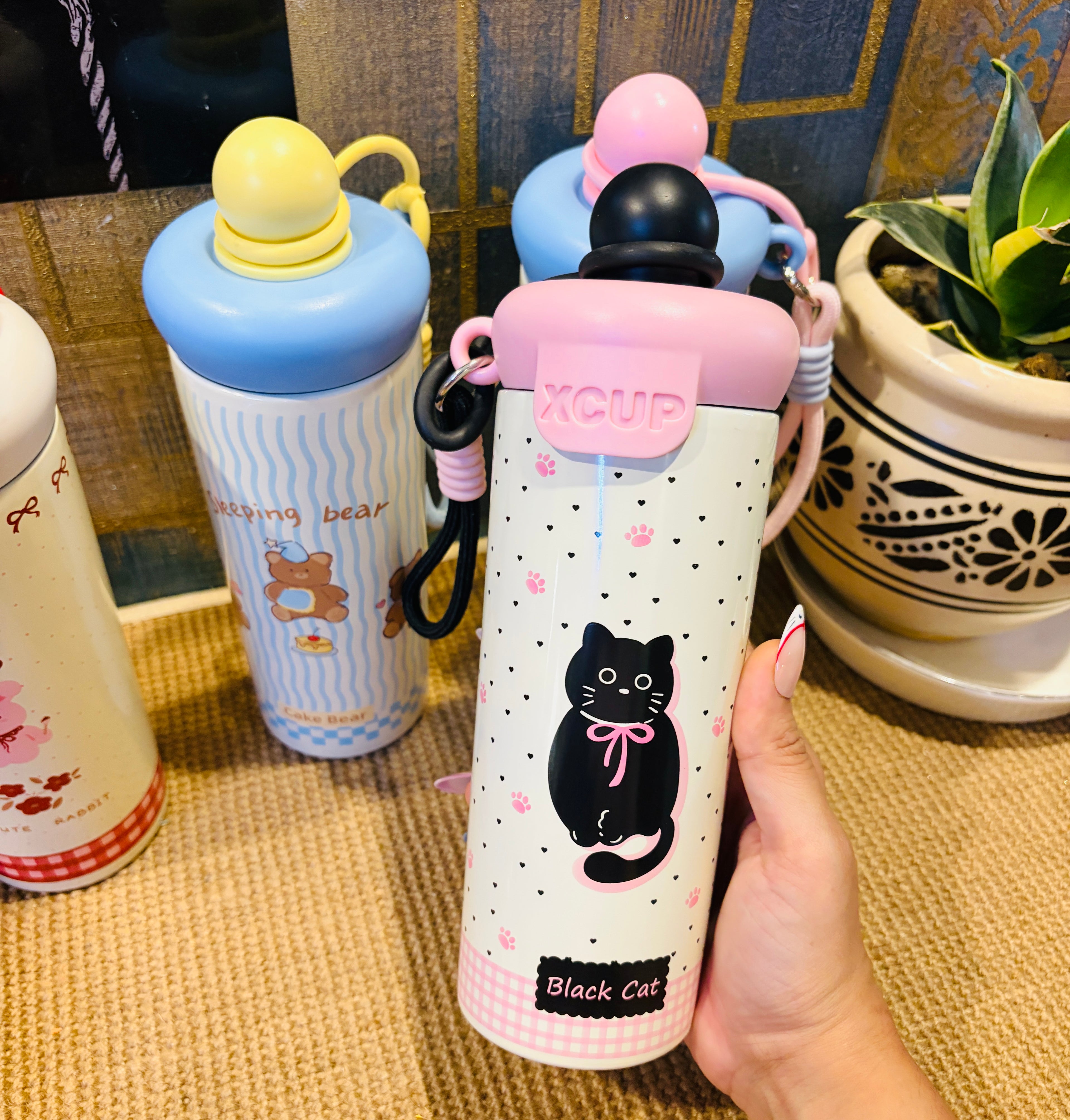 600ML Cute Stainless Steel Insulated Sipper Bottle