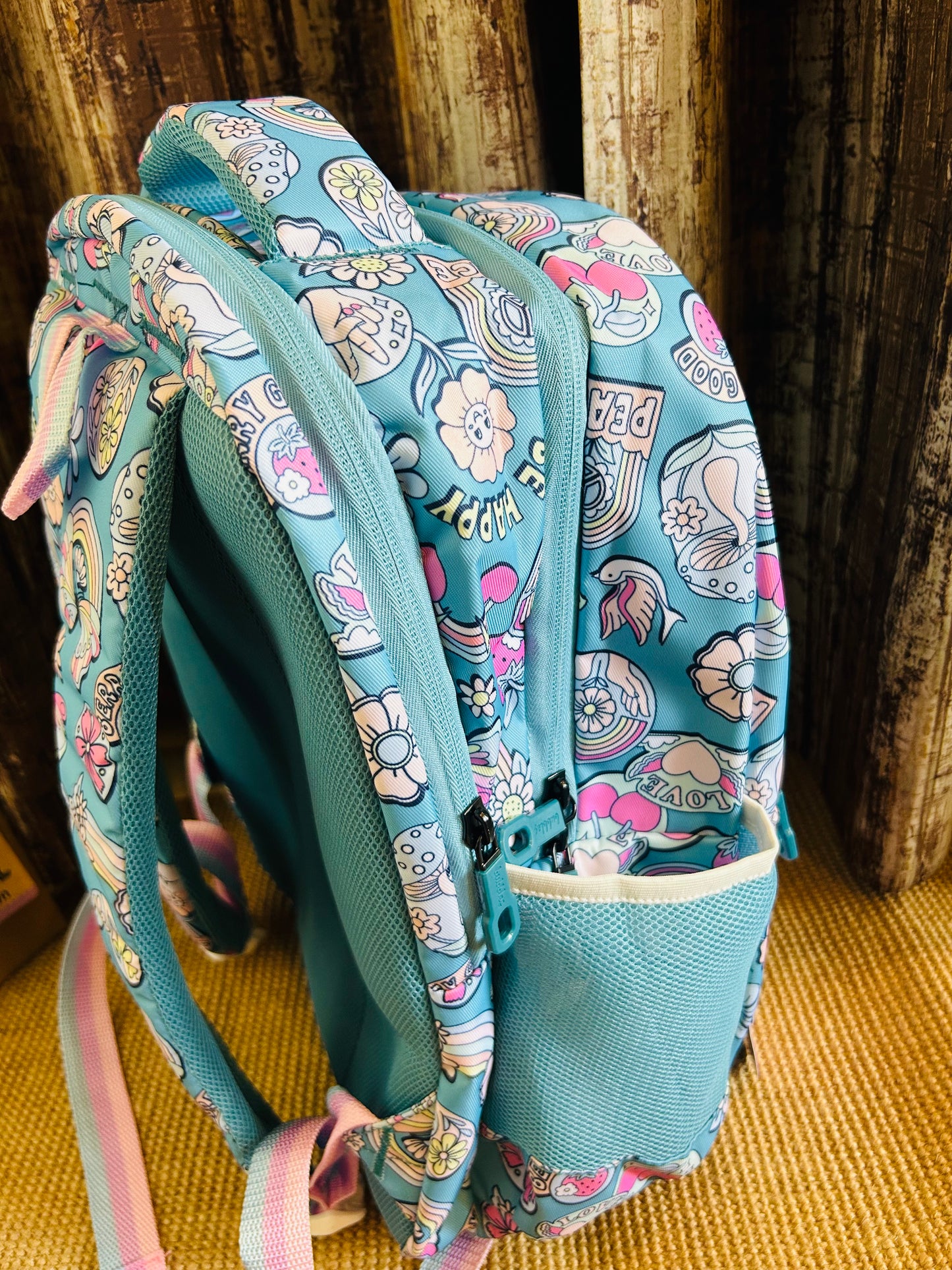 Be Happy Butterfly School Bag - 16 Inch