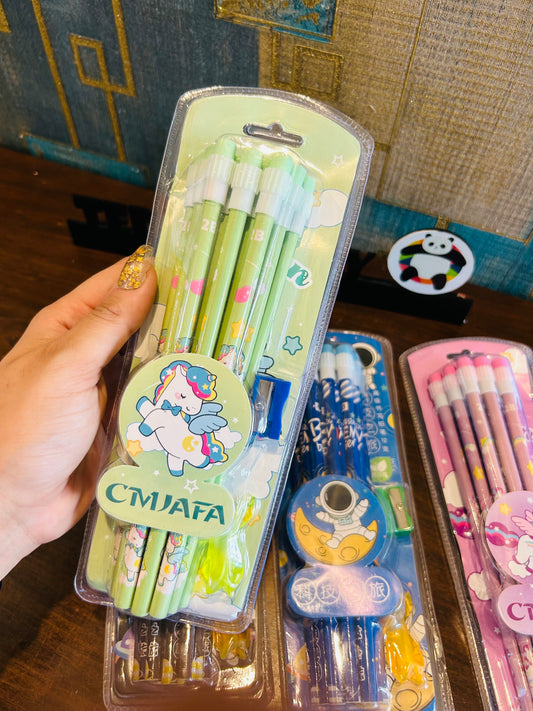 Unicorn Pencils Set