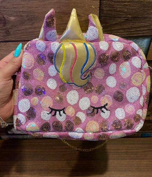 Big Sized Unicorn Sequin Sling Bag