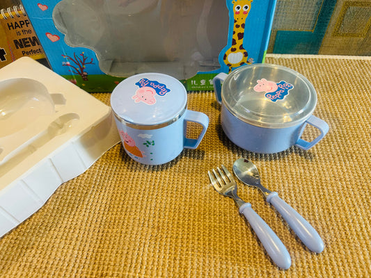 Peppa Pig Stainless Steel Dinner Set