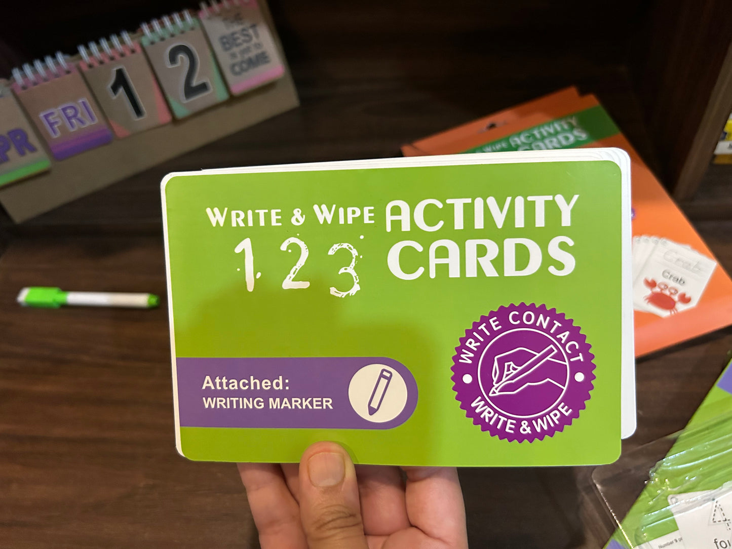 Write and Wipe Activity Cards