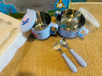 Peppa Pig Stainless Steel Dinner Set