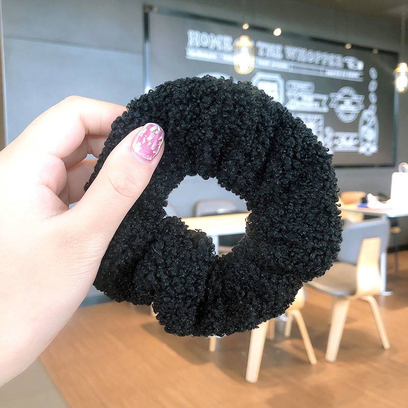 Teddy faux fur hair scrunchies