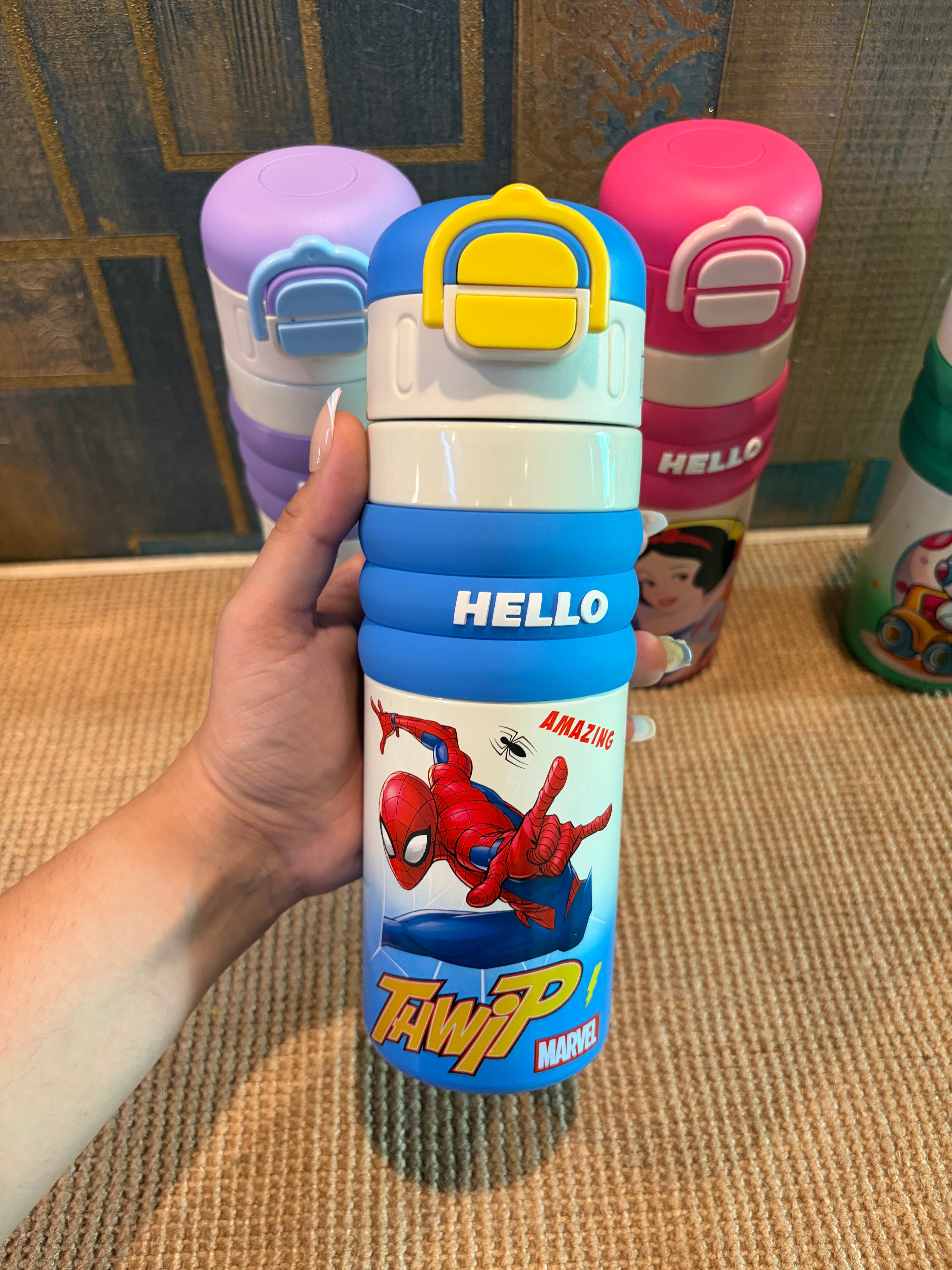 Character Stainless Steel Bottle+Sipper - 520ml