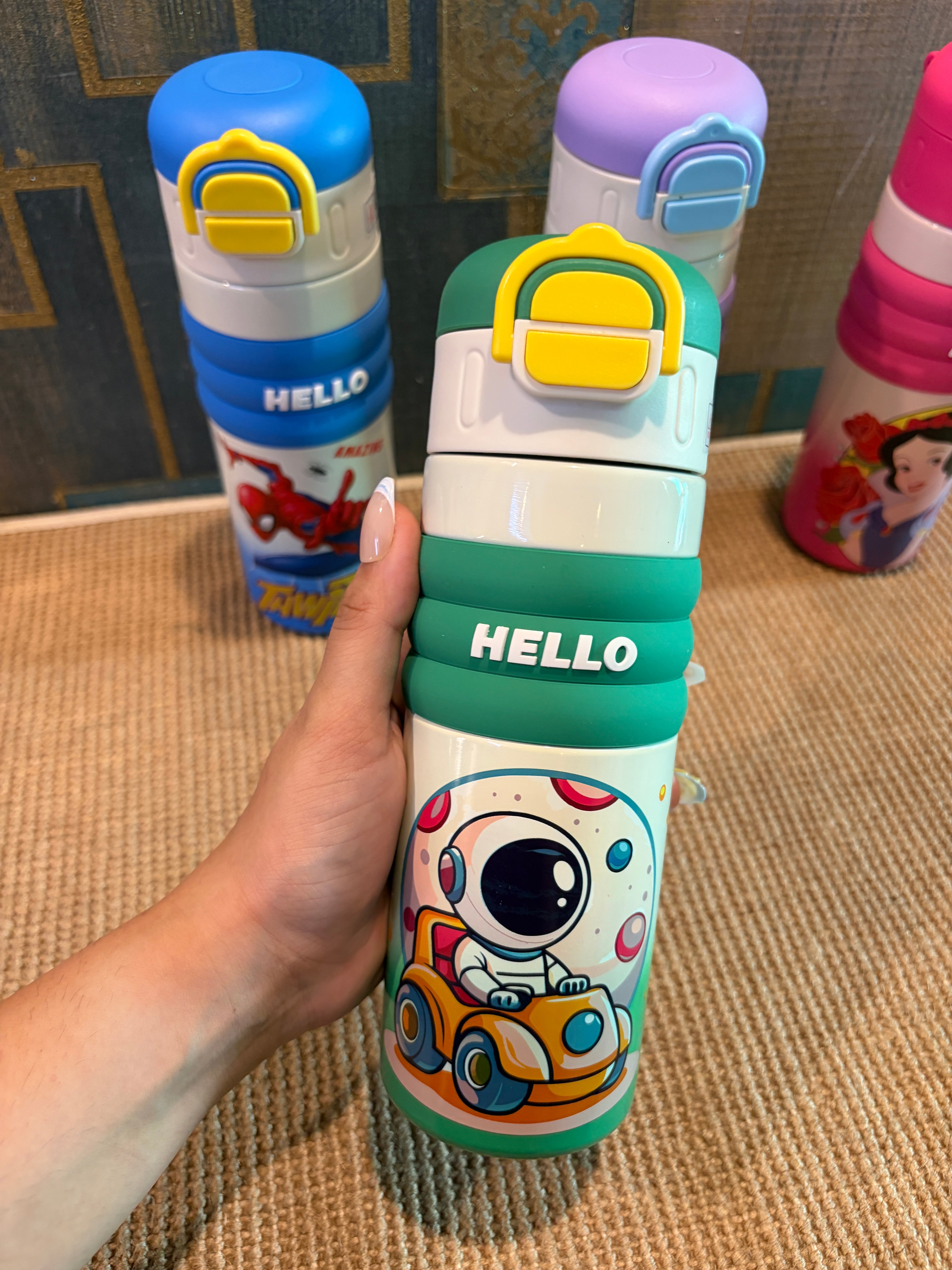 Character Stainless Steel Bottle+Sipper - 520ml